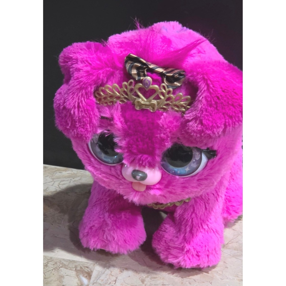 Spin Master Present Pets Princess Puppy Cici Pink Interactive Plush Dog Toy